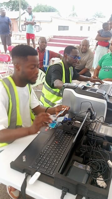 NHIS registration at the Akropong health fair