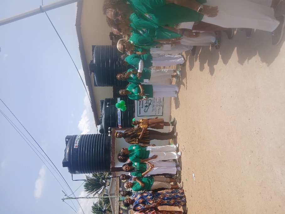 Mechanized borehole tanks at Twedaase Primary School